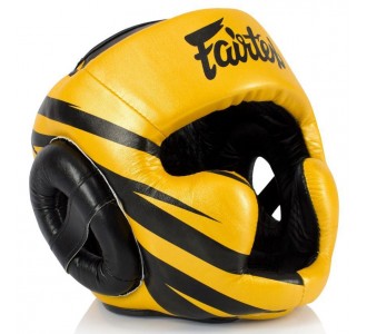 Боксерский шлем Fairtex (HG-16 M1 Gold)